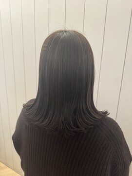 アドラーブル 万代店 (adorable) 大人ボブ白髪ぼかしハイライト30代40代50代