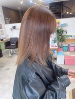 オリビアヘアー(OLIVIA HAIR) ブリーチアンブレラカラー×ミルクティー