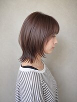 ティピ(tipi)&nbsp;くすみピンクバイオレット×くびれボブ