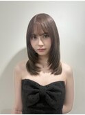 ブリーチなし透明感グレージュ/ケアブリーチ/ブリーチ/表参道/