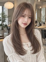 ウト(Uto)&nbsp;レイヤーカット/グレージュ/韓国風/メテオカラー/京都四条烏丸