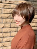 シースルーショートヘアー