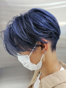 トニーアンドガイ 原宿店(TONI & GUY) ネイビーブルーハンサムショート