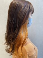 アース コアフュールボーテ ふじみ野店(EARTH coiffure beaute) オレンジインナーカラー