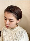 ショートヘア前髪アレンジ