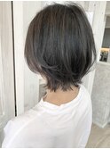 福山市美容室Caary トレンド 大人可愛いくびれミデ 外ハネボブ
