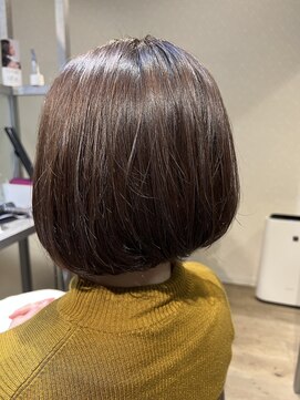 アンジュ ヘアー(Ange hair) 30代40代オトナの艶グレージュボブ