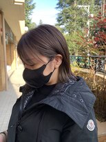 ノエル ヘアー アトリエ(Noele hair atelier) 20代30代に人気！パツっとボブにイヤリングカラー☆