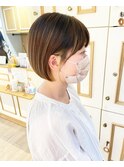 ショート×ボブ