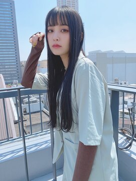 ルービック 枚方(Rubik's) ブルーブラック/ミニウルフシースルー前髪ワンホン韓国