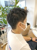 ヘッズ 本八幡店(HEADS)&nbsp;MEN'S HAIR  センターパート　ツイストスパイラル　コンマヘア