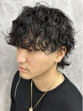 ダズルヘアーエイチ(DAZZLE hair H) ウルフ×波巻きパーマ