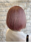 ピンクベージュ/ボブ【千葉】