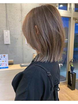 クラフト 福津(CRAFT) 大人ハイライト　レイヤーボブ / ラベンダーグレージュ