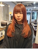 トロニー(TLONY) ぱっつん前髪/ロングレイヤー/エクステ/ステップボーンカット