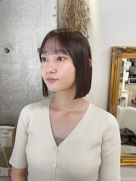 カシュカシュ(cache cache) 大人 ボブスタイル ぱっつんボブ