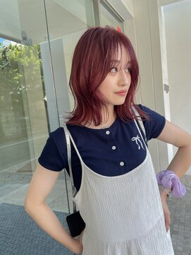 チクロヘアー(Ticro hair) @nkkn15 cassis red