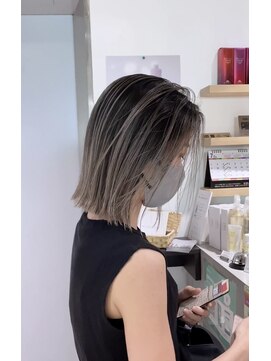 トゥルース 上野店(TRUTH) #エアタッチバレイヤージュ #切りっぱなしボブ