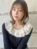 シルクレイ 新宿店(Silk-lei)&nbsp;☆オーダーNo.1 くびれボブ インナーカラー ベージュカラー 新宿