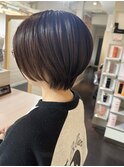くびれショートボブ似合わせカット