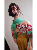 ヘアアレンジ/袴/卒業式