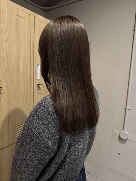 ローレンジウ(LOREN JU) 透明感髪質改善ベージュダブルカラーミルクティーグレージュ