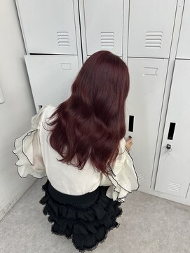 ペレ 渋谷(PELE) ホワイトグレージュ/デジタルパーマ/チェリーブラウン/渋谷