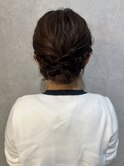 編み込みアレンジ♪*。