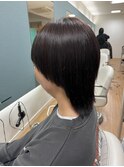 縮毛矯正×質感再生×ショートウルフ