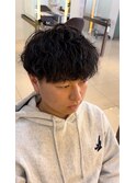 メンズ マッシュ 波巻き スパイラルパーマ