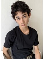 ココ 本八幡(KOKO)&nbsp;□スパイキーショートブルーブラックフェザーパーマサーフカール