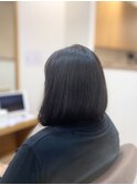 30代40代50代/前下がりボブ/髪質改善トリートメント