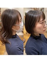 シアアルン 新小岩店(SHEER alun)&nbsp;オン眉ボブ