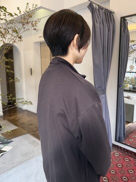 ヘアーアイスカルテット(HAIR ICI QUARTET) 透明感◎冬の大人くびれショート×アッシュグレージュ