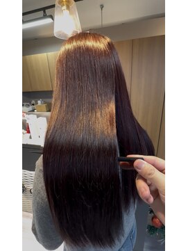 ピンクブラウン×紙質改善トリートメント