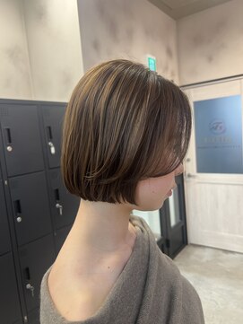 エルフレームバイワンラヴェスト(L'FLAME by one Lovest) 顔周りレイヤー/ダブルカラー/髪質改善/ケアブリーチ長野駅前