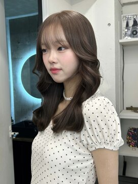 ペレ 渋谷(PELE) イメチェン/ピンクベージュ/アンブレラカラー/前髪/渋谷