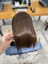 アロハナ 津店(ALOHANA)&nbsp;梅雨時期/髪質改善ストレート/前回縮毛矯正/ボブカット/ショート
