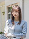 ツヤ感セミロング