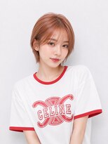 キャロル(CAROL)&nbsp;韓国ショート×オレンジベージュ｜小顔ショート