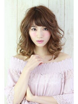 フェリシータ 総持寺店(felicita) ウェービーミディアム★イルミナカラーでフレンチブラウン！