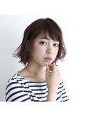大人かわいい×とろみナチュラルピンクショートボブ【Cura山口】