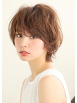 ヘアーズ ベリー 四条畷店(hairs BERRY)&nbsp;ラフなゆるカールでアンニュイショートスタイル