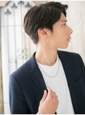 モテる男の七三分けコンマバングショートマッシュO