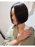 秋にオススメ♪首元すっきり小顔ミニボブ( ´∀`)