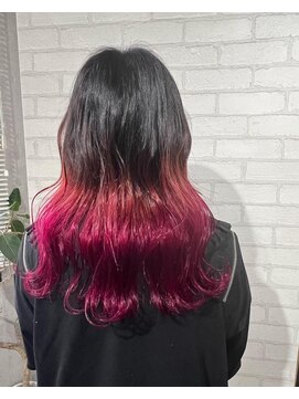 ビス リアン 川口店(Vis lien) 派手髪/レッド/グラデーションカラー/