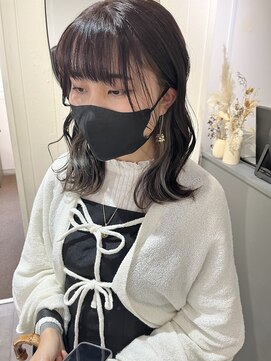 カフカ(CAFCA) イヤリングカラー×シルバーグレー.