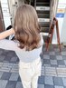 cut＋ブリーチ無しWカラー＋3ステップTR￥13000円