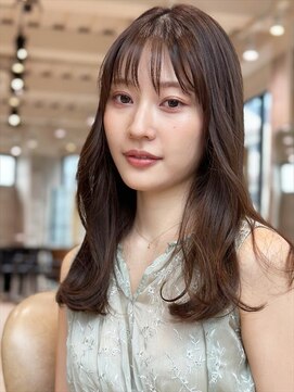 グランド(GRAND) 大人可愛いひし形レイヤーxグレージュ/20代/30代/40代/表参道