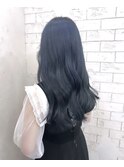 10代20代30代大人可愛い韓国ヘアブルーブラック【上野】